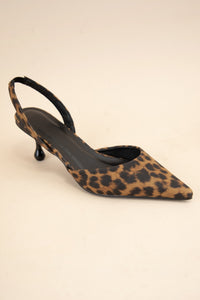 Leopard Kitten Heel