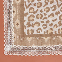 Lace Trim Square Scarf