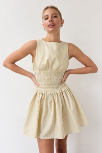 Classic Pinstripe Mini Dress