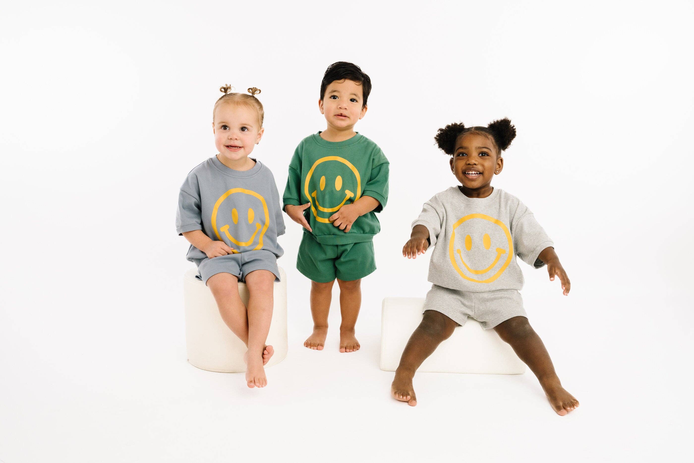 Pine Short Sleeve Smiley Set