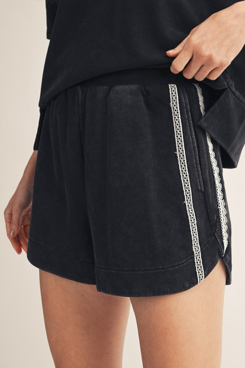 Lace Accent Short Set