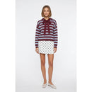 Striped Hooded Cardigan