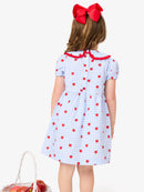 Apple Gingham Short Sleeve Dress