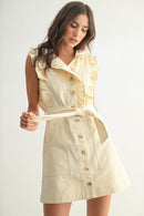 Ruffle Detailed Denim Dress