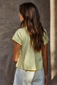 Yellow Smocked Tee