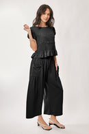 Cap Sleeve/Wide Leg Pant Set
