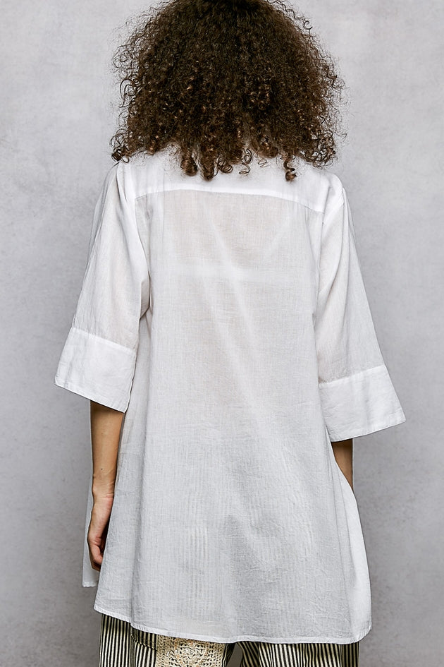 Embroidered White Tunic