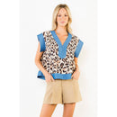 Cheetah & Denim Top