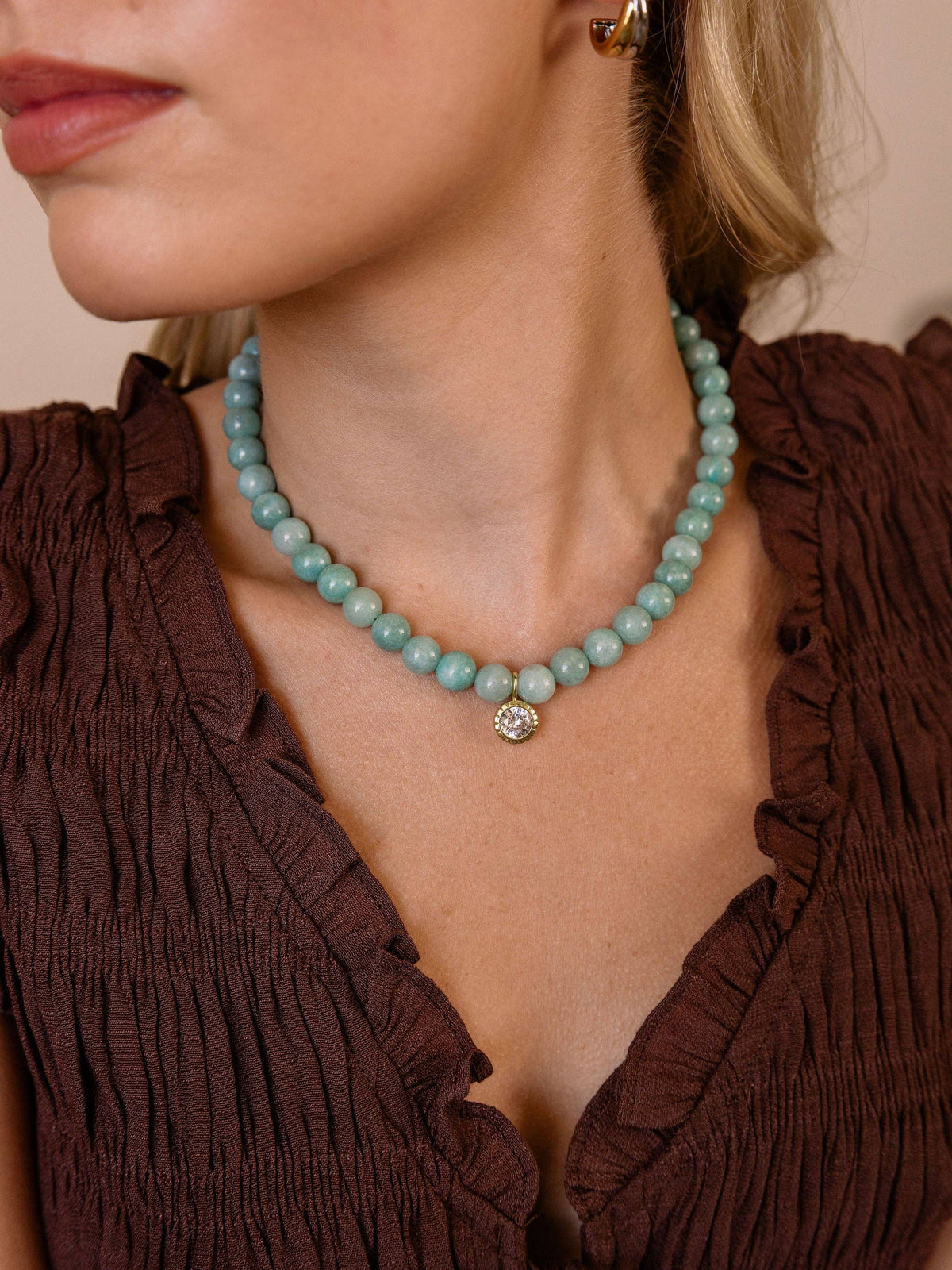Kennedy Beaded Necklace- Marine