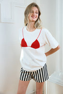 Beaded Bikini Tee
