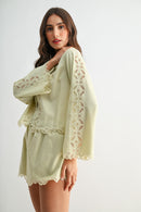Lace Top & Short Set