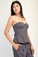 Corset Peplum Top