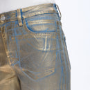 Golden High Rise Wide Leg Denim Jeans