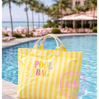 Striped Pool Bag