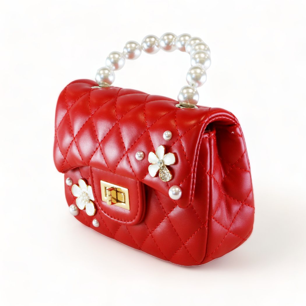 Quilted Rhinestone Purse