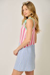 Mixed Stripe ColorBlock Dress