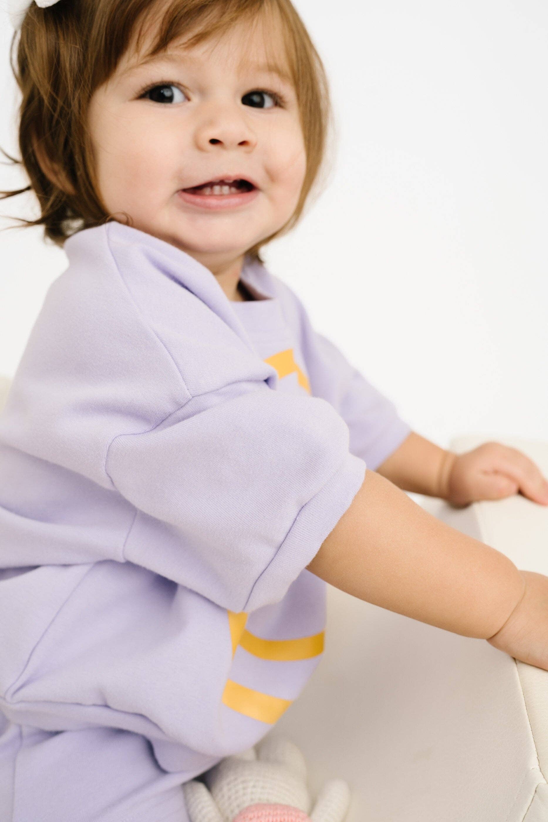 Lilac Short Sleeve Smiley Set