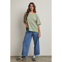 Striped Boxy Knit Tee