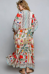 Boho Deep V Maxi Dress