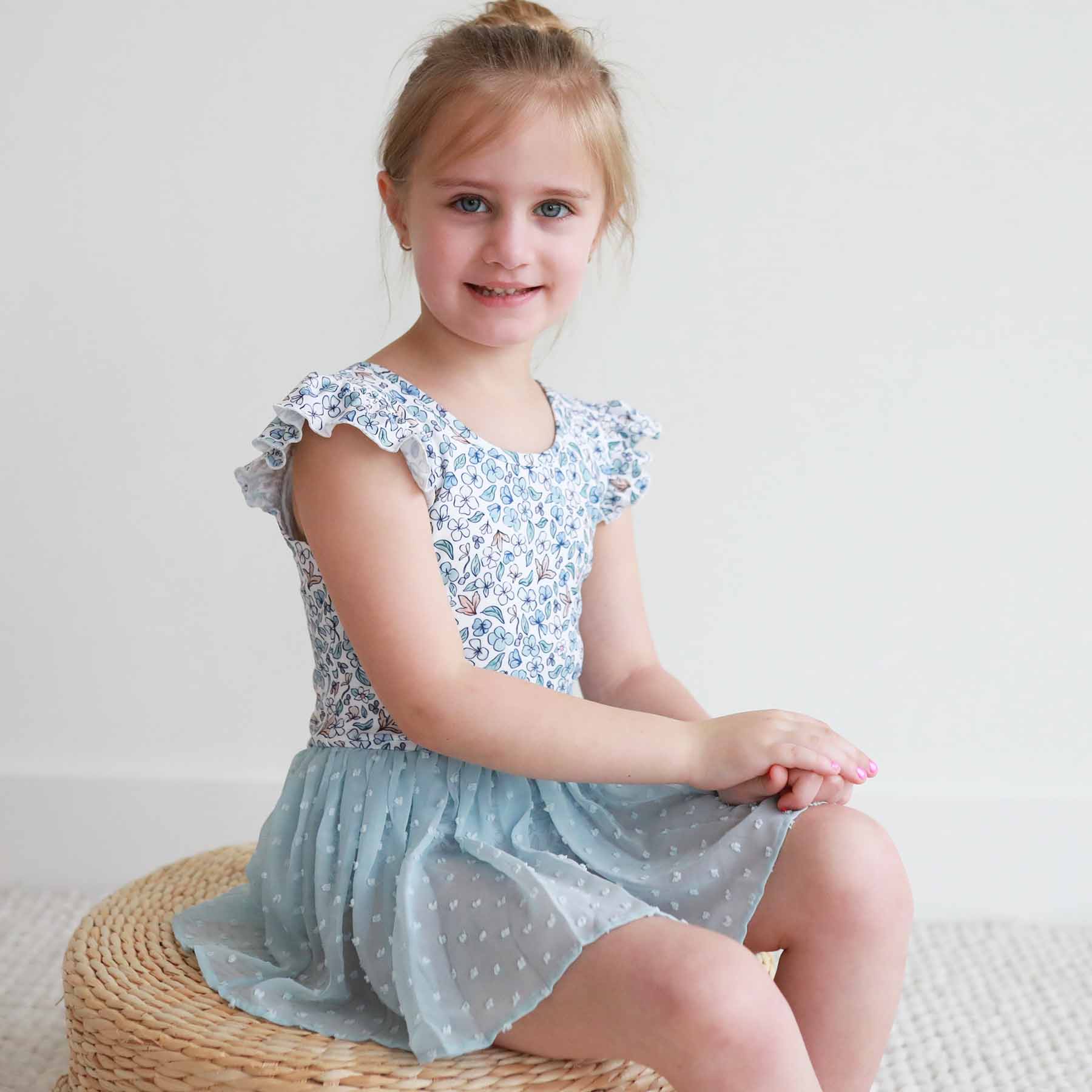 Ballerina Blossoms Swiss Dot Leotard