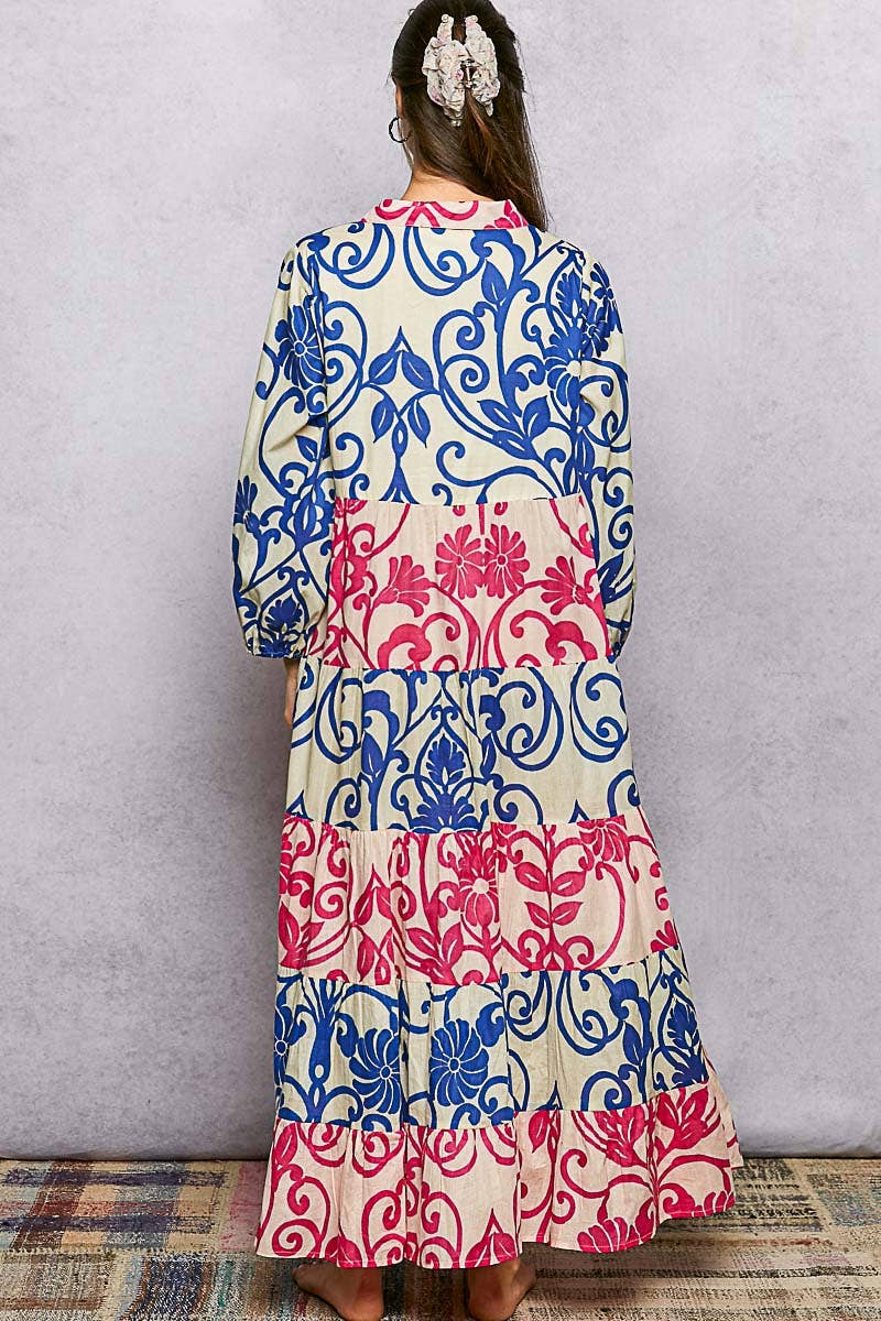 Bold Colorful Maxi Dress