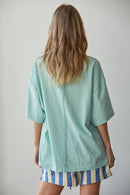 Shell Print Oversized Tee