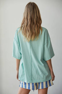 Shell Print Oversized Tee