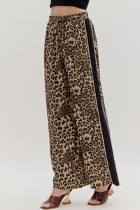 Leopard Wide Leg Pants