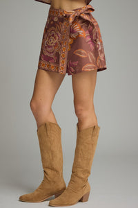 Floral Wrap Skort