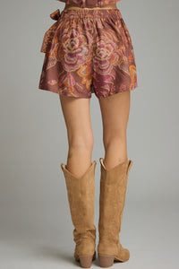 Floral Wrap Skort