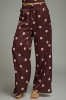 Satin Polka Dot Pants