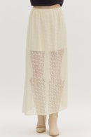 Floral Lace Maxi Skirt