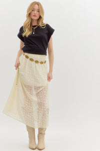 Floral Lace Maxi Skirt