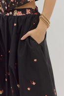 Floral Crop Top & Skirt Set