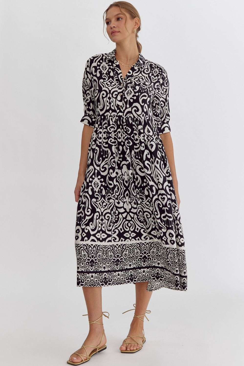 Paisley Midi Dress