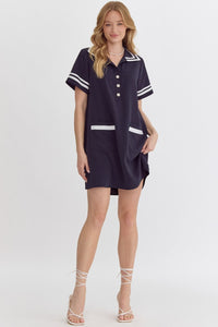 Collared Mini Dress