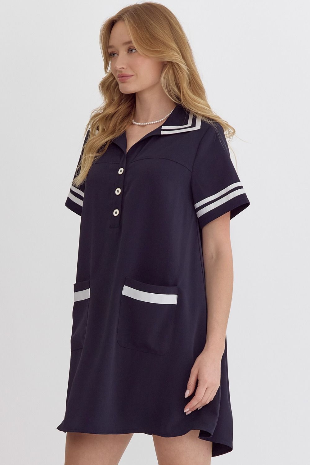 Collared Mini Dress