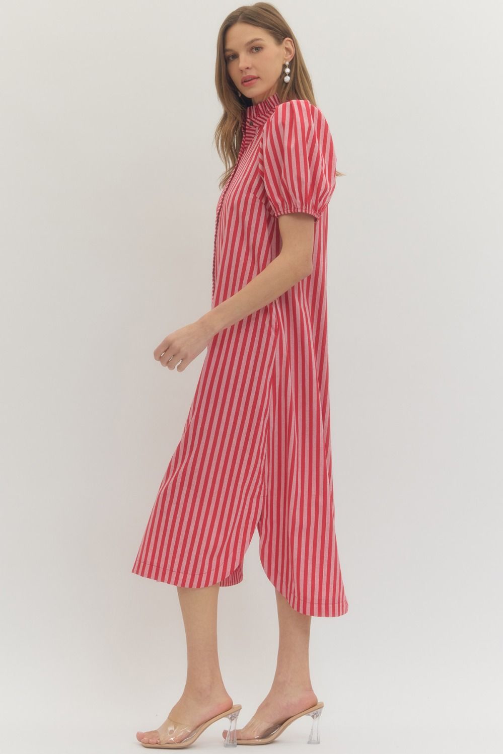 Red Striped Maxi Dress
