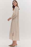 Embroidered Maxi Dress