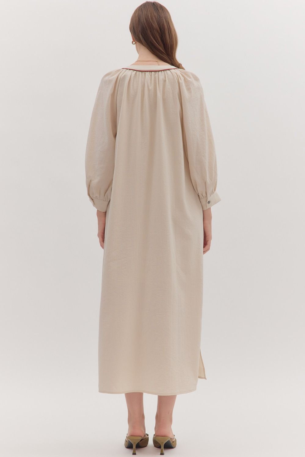 Embroidered Maxi Dress