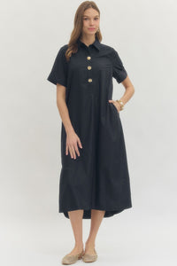 Navy Midi Dress