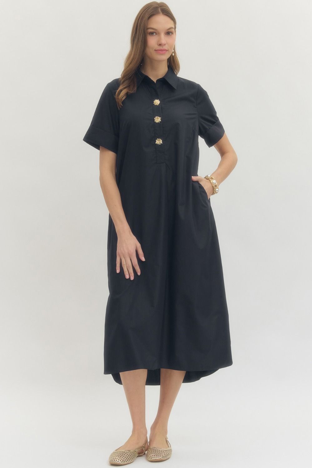 Navy Midi Dress