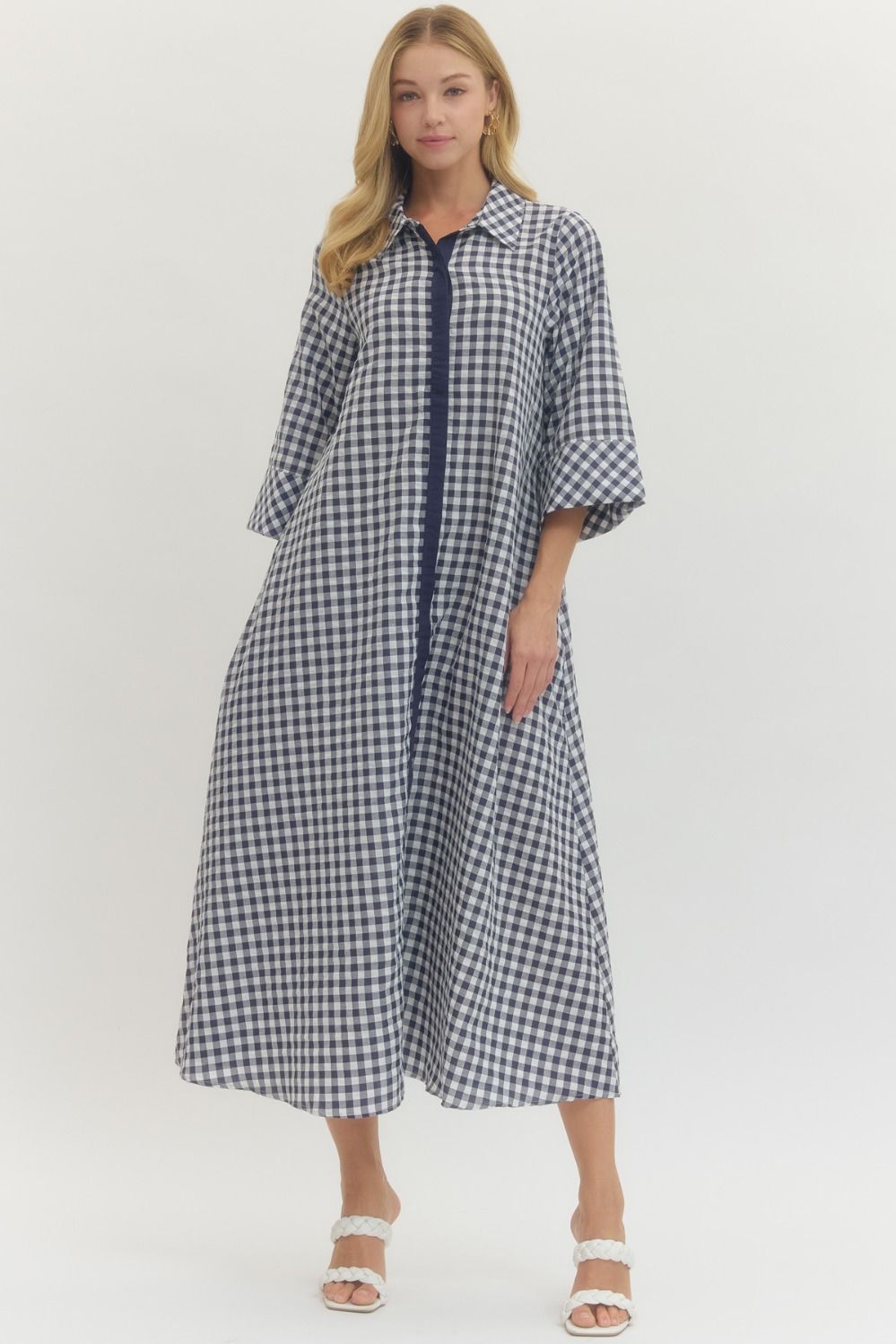 Gingham Maxi Dress
