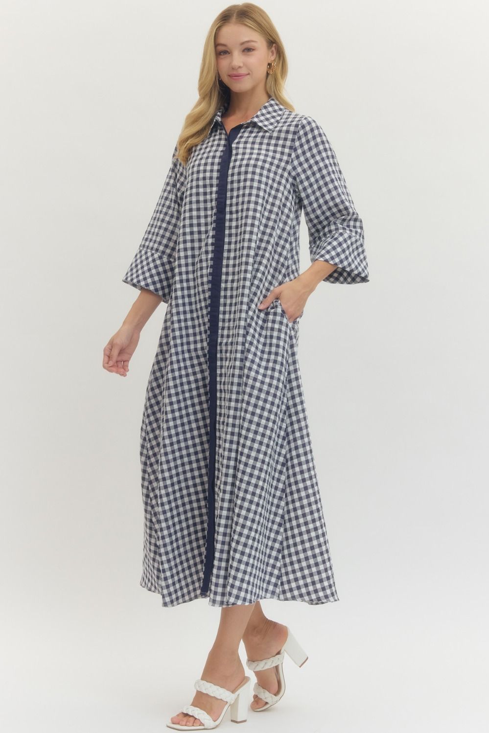 Gingham Maxi Dress