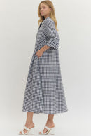 Gingham Maxi Dress