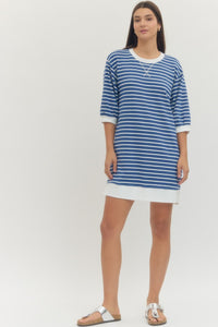 Striped Terry Dress