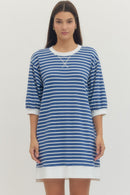 Striped Terry Dress