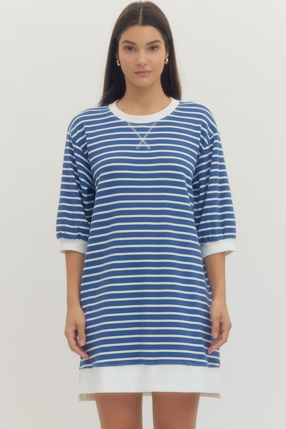 Striped Terry Dress