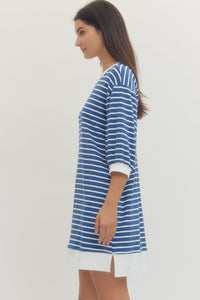 Striped Terry Dress