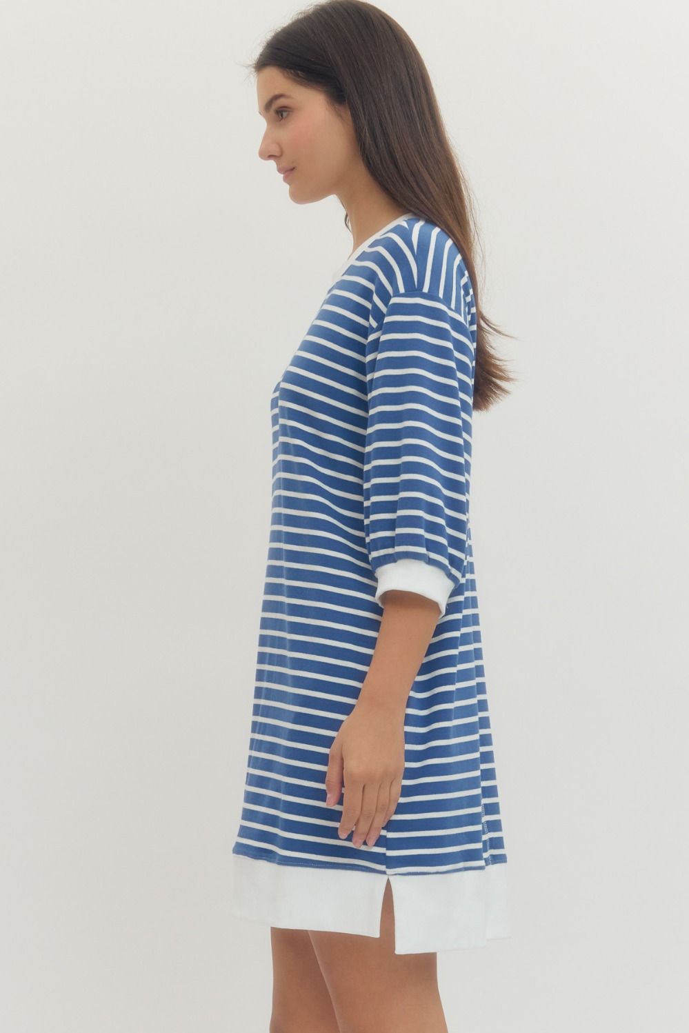 Striped Terry Dress